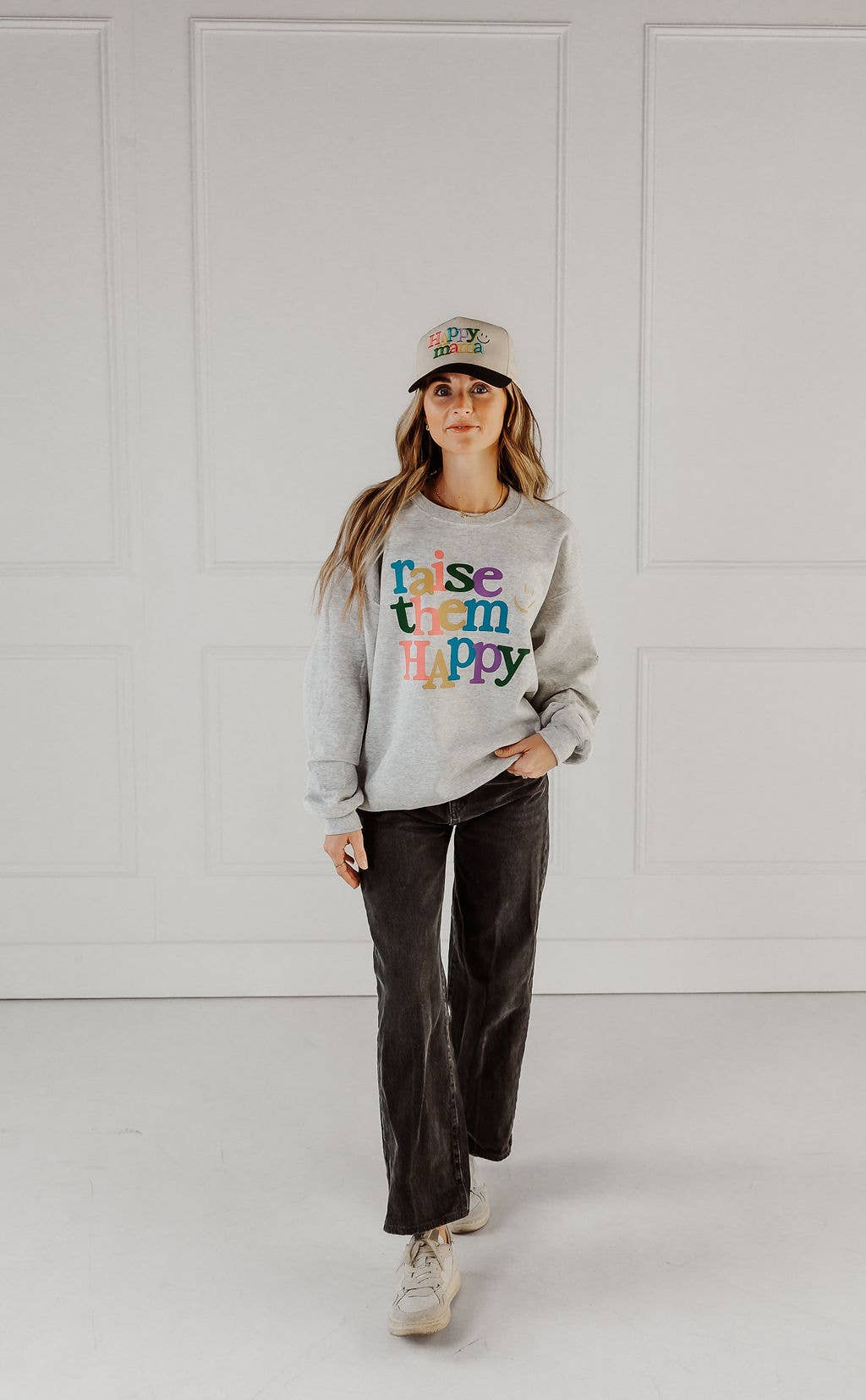 Raise Them Happy Women's Graphic Sweatshirt
