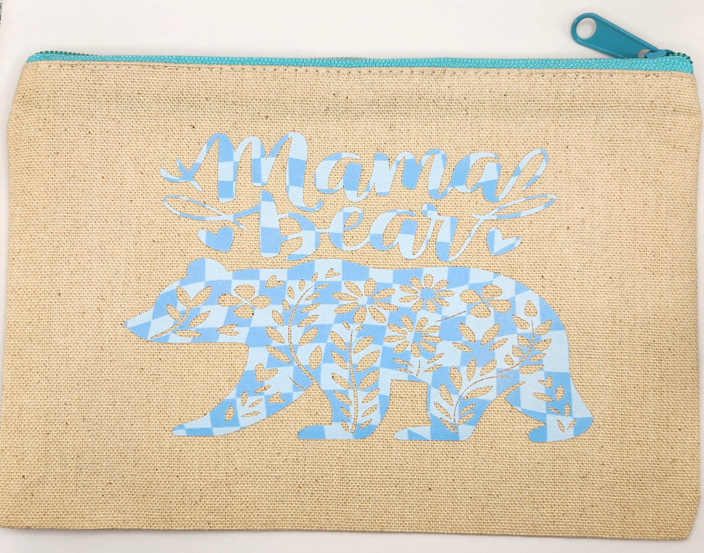 Mama Bear Canvas Pouch