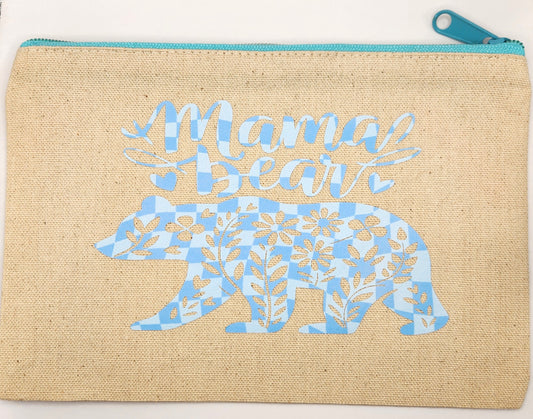 Mama Bear Canvas Pouch