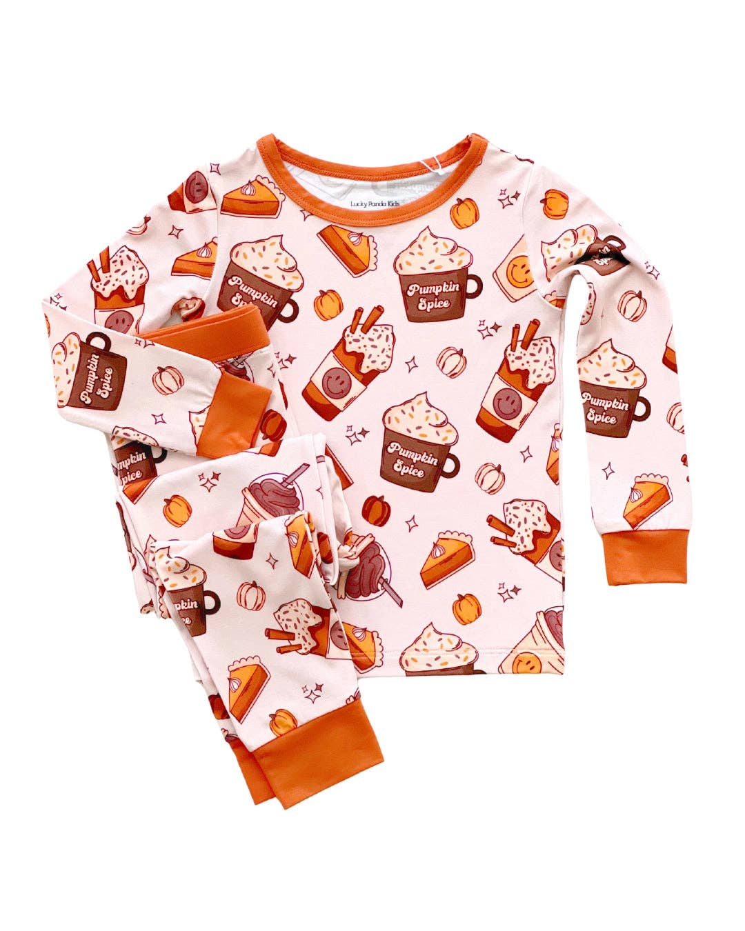 Bamboo Holiday Kids Clothing Two Piece Set | Pumpkin Spice