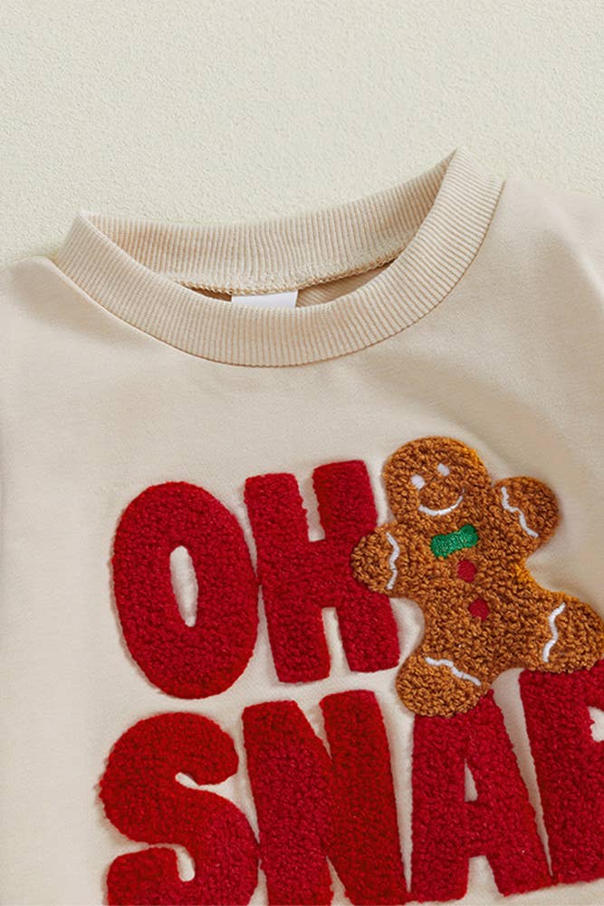 OH SNAP Gingerbread Kids Christmas Two Pieces Set