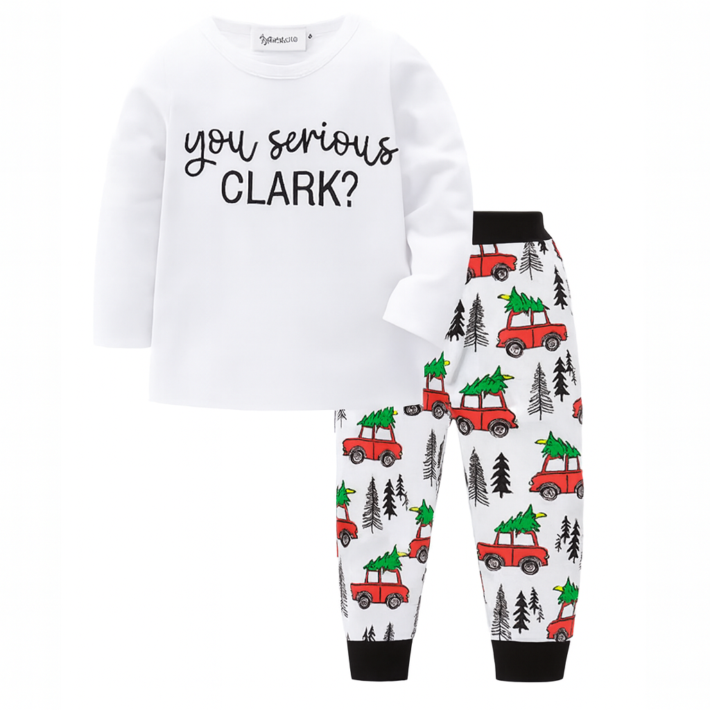 You Serious Clark? Cotton 2-Piece Boy Clothes Set