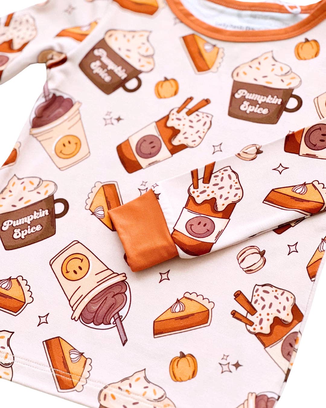Bamboo Holiday Kids Clothing Two Piece Set | Pumpkin Spice