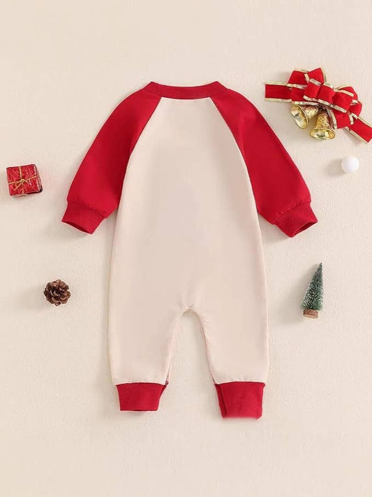 Gingerbread Embroidered Romper