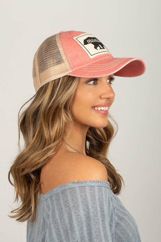 MAMA Bear Canvas Patch Baseball Cap