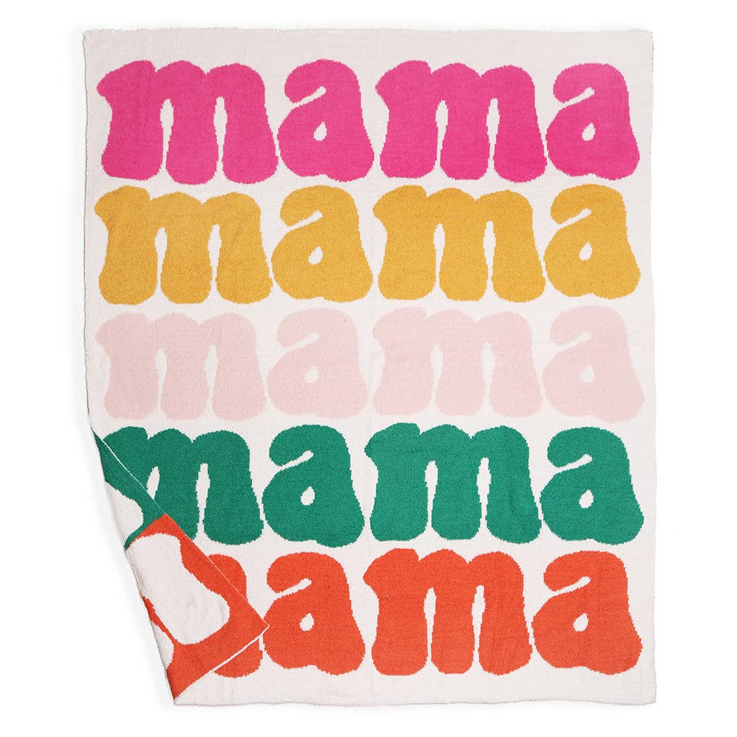 Colorful Mama Soft Cozy Throw Blanket