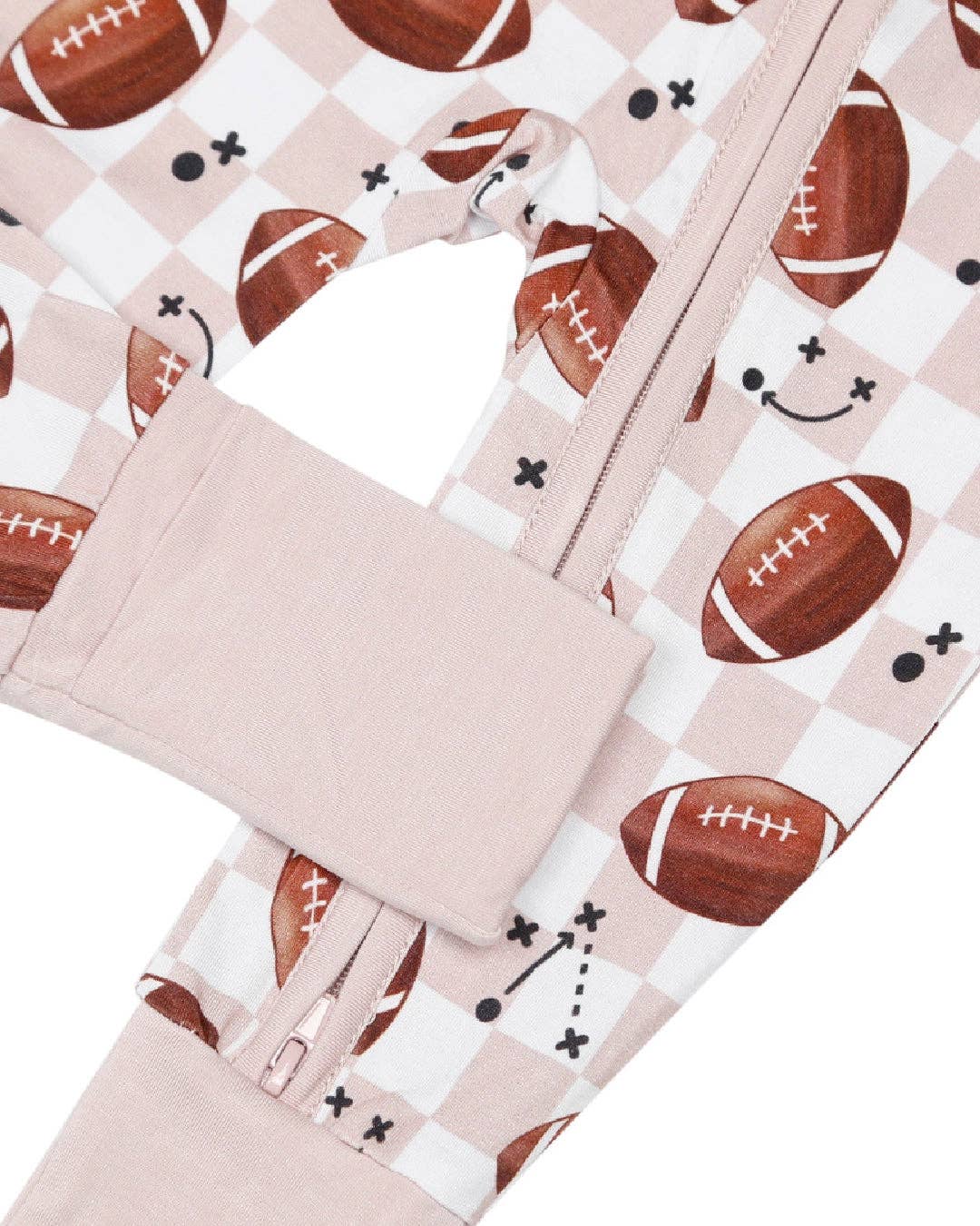 Bamboo Baby Clothing Unisex Double Zip Romper | Game Day