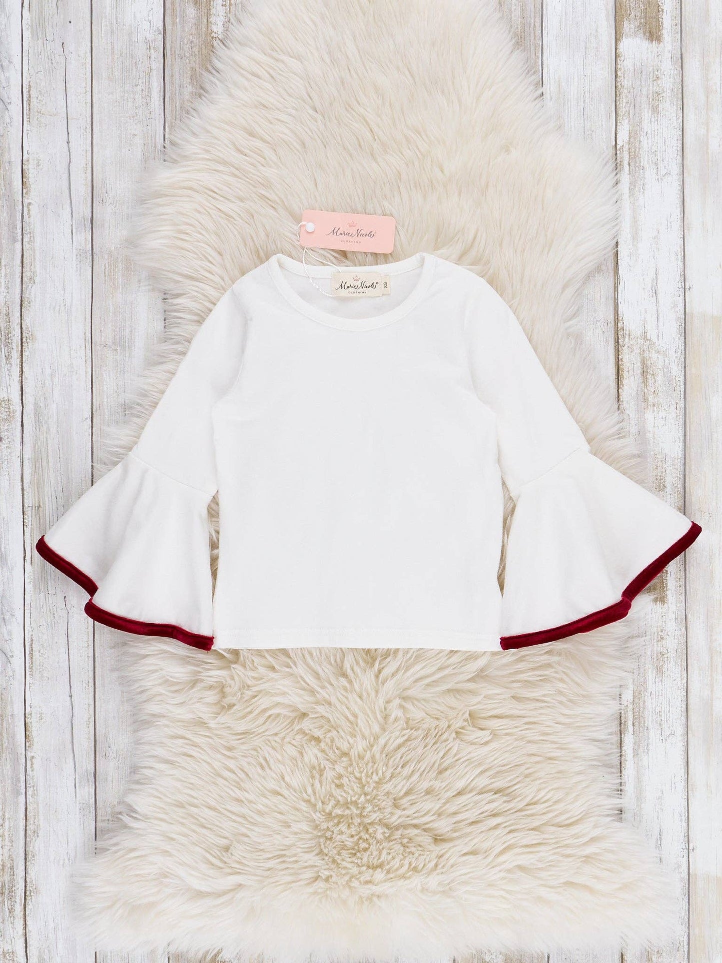 Jolly Santa Velvet Bell Bottom Outfit